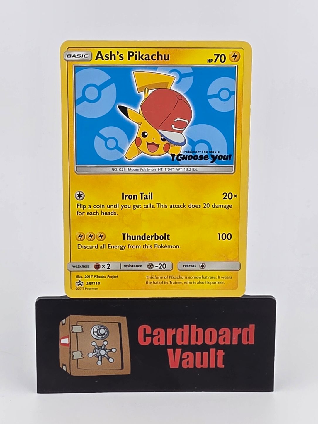 2017 Pokémon Ash's Pikachu Black Star Promo #SM114