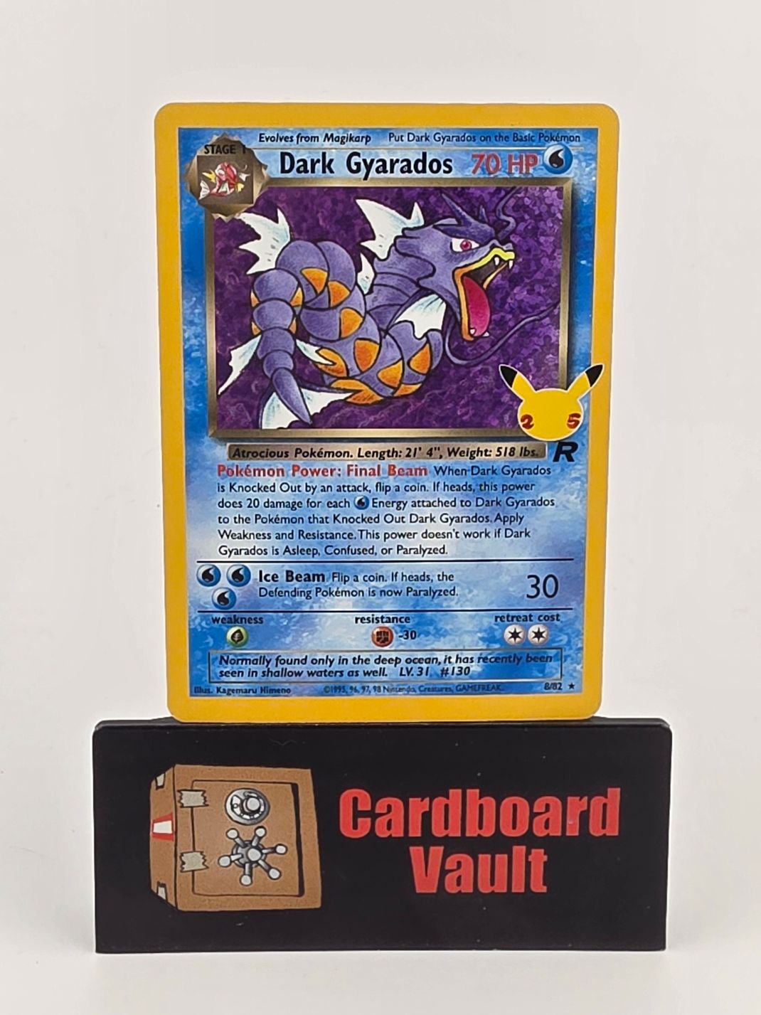 2021 Pokémon Dark Gyarados Holo Celebrations 8/82