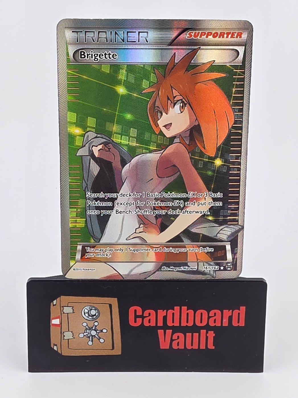 2015 Pokémon Trainer Brigette Full Art 161/162