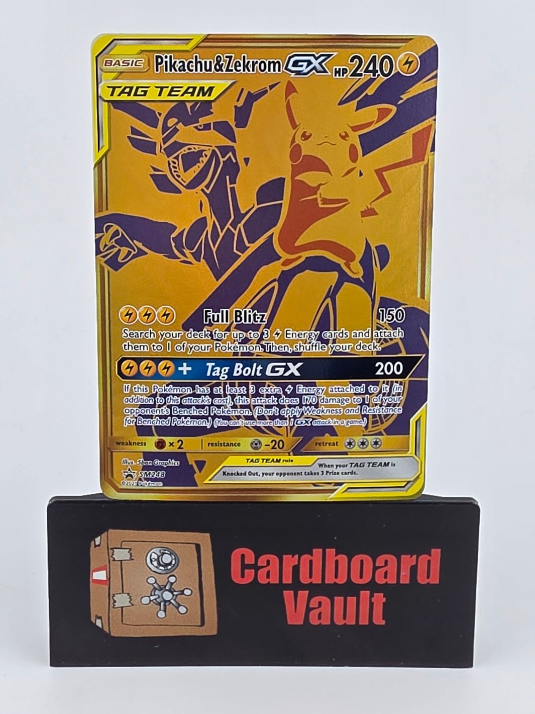 2019 Pokémon Tag Team Pikachu and Zekrom Black Star Promo SM248