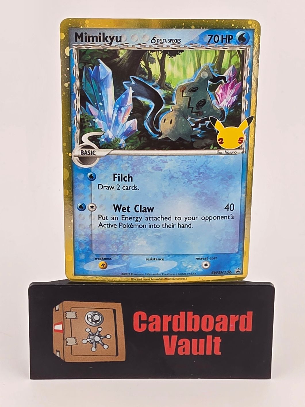 2021 Pokémon Mimikyu Celebrations Black Star Promo SWSH136