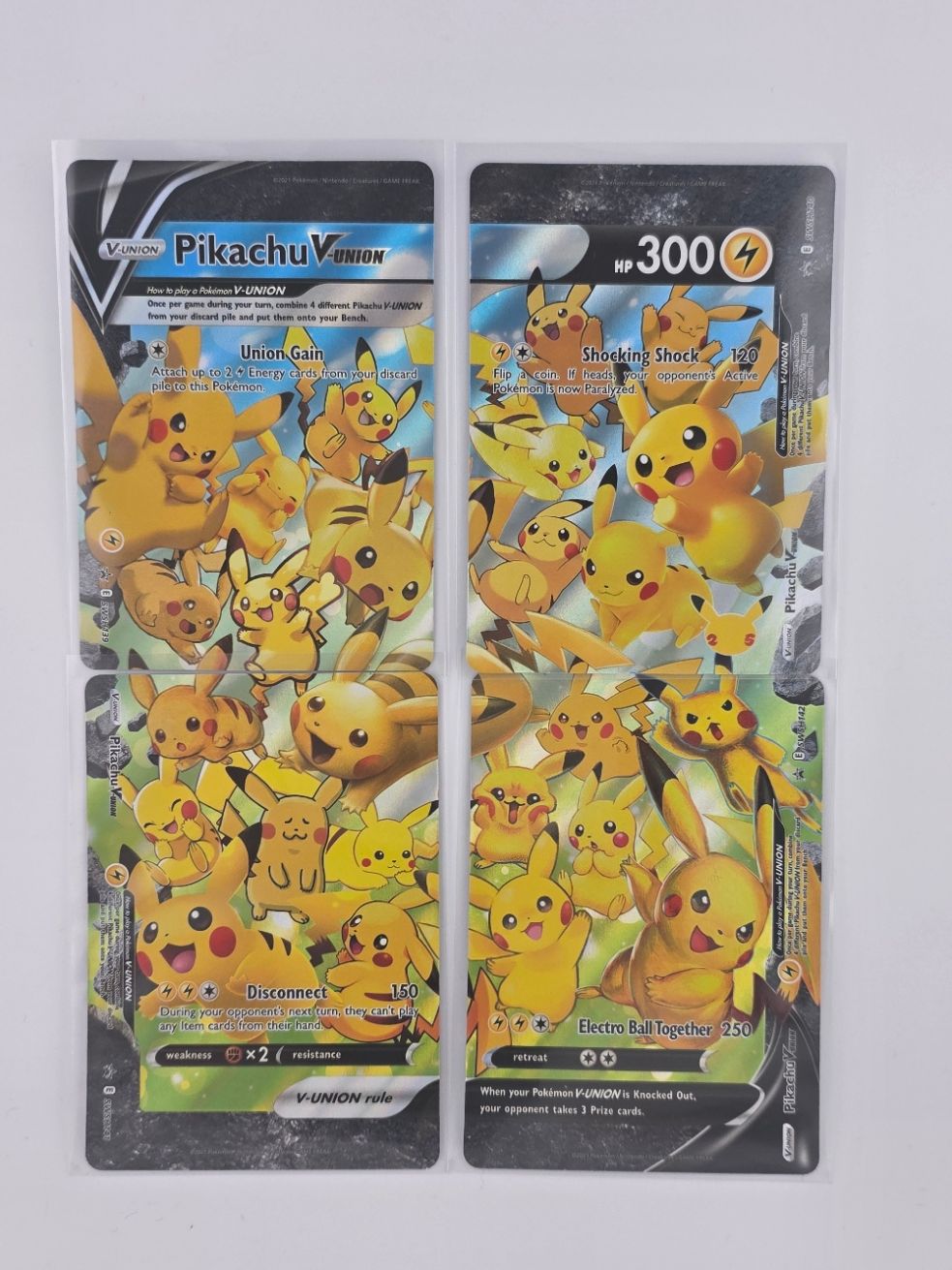 Pokémon Pikachu V Union 4 Card Set