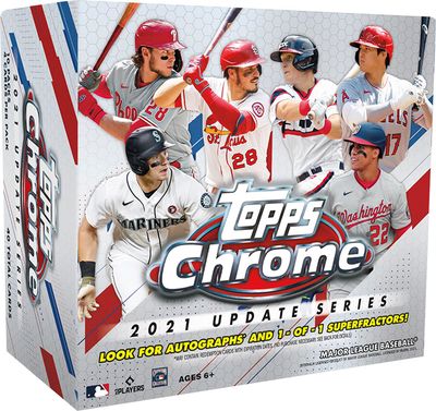 2021 Topps Chrome Update Series MLB Mega Box