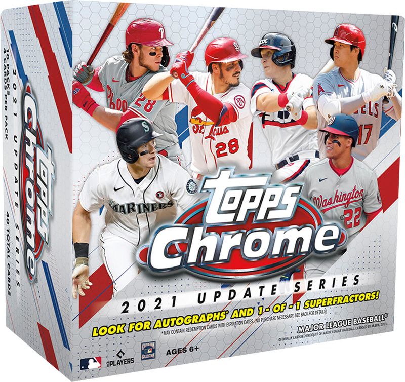 2021 Topps Chrome Update Series MLB Mega Box