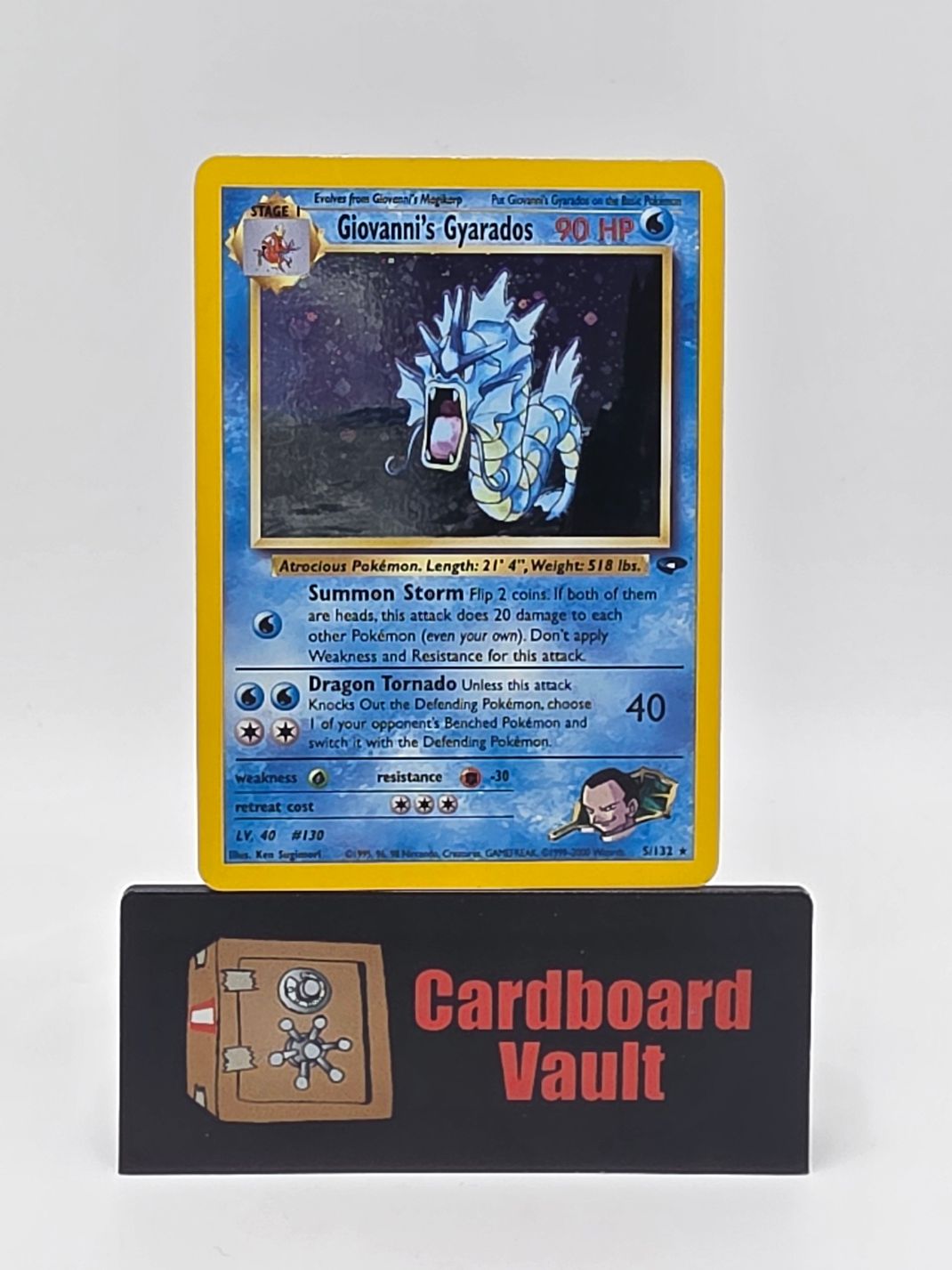 1998 Pokémon Giovanni Gyarados Holo 5/132