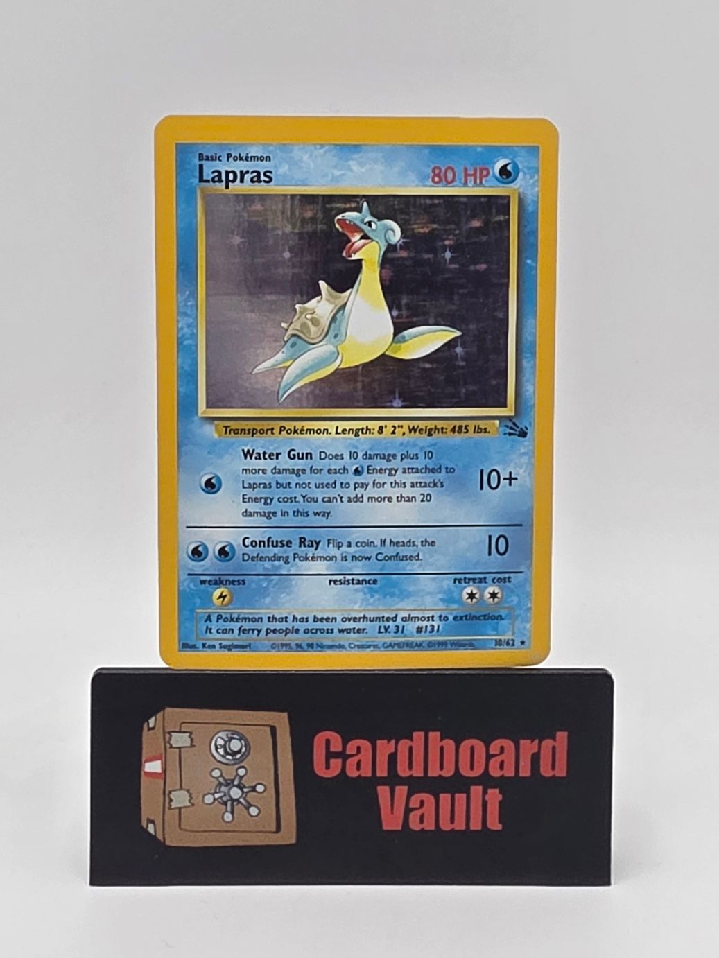 1998 Pokémon Lapras Holo 10/62