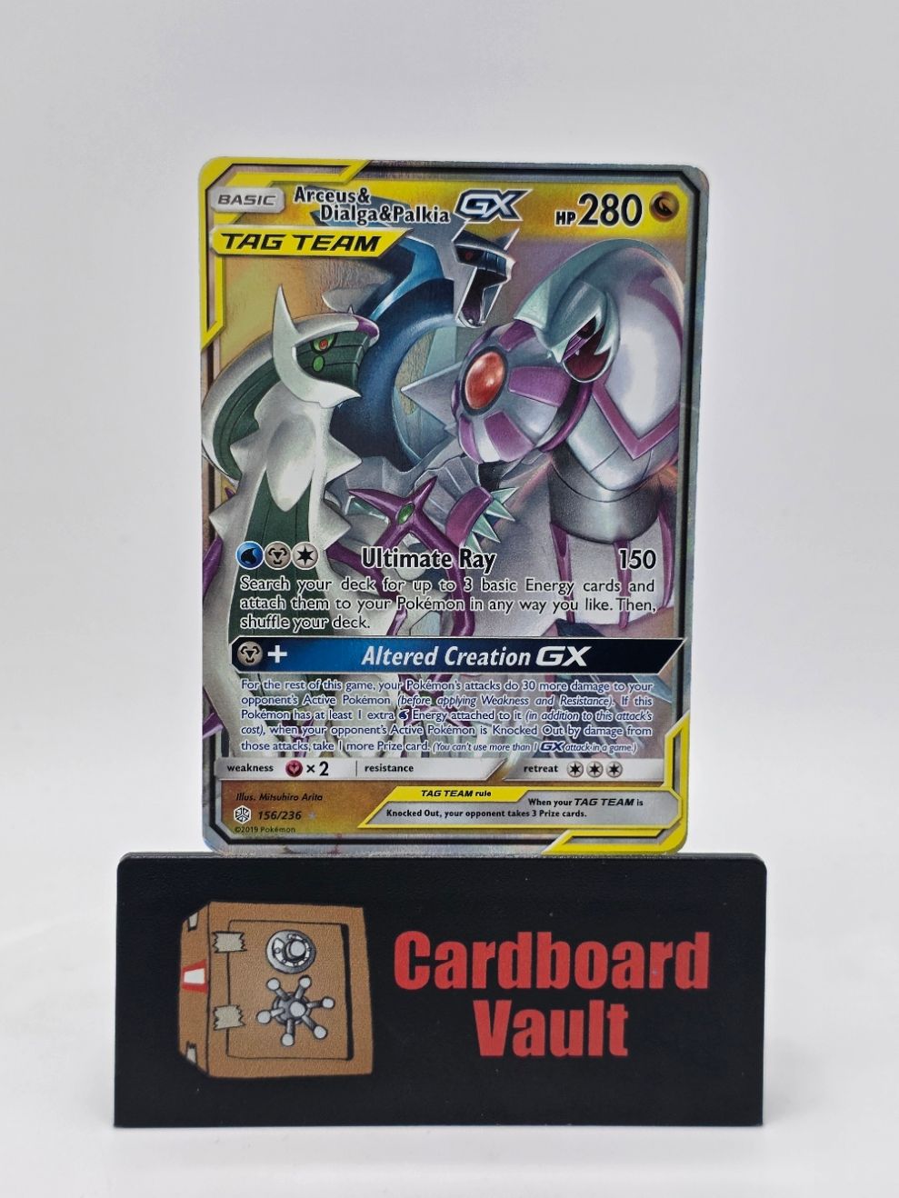 2019 Pokémon Arceua and Dialga and Palkia GX Tag Team 156/236