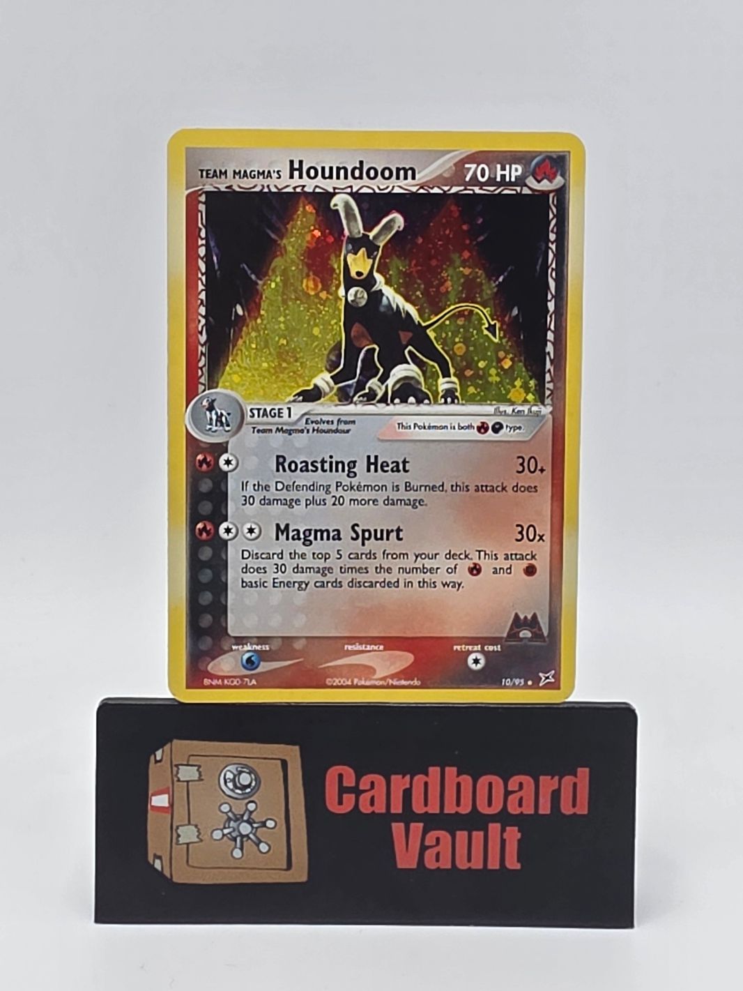 2004 Pokémon Team Magmas Houndoom Holo 10/195