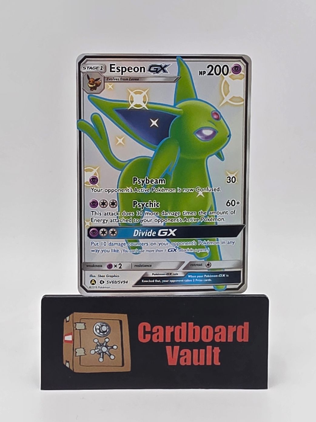 2019 Pokémon Espeon GX Full Art SV60/SV94