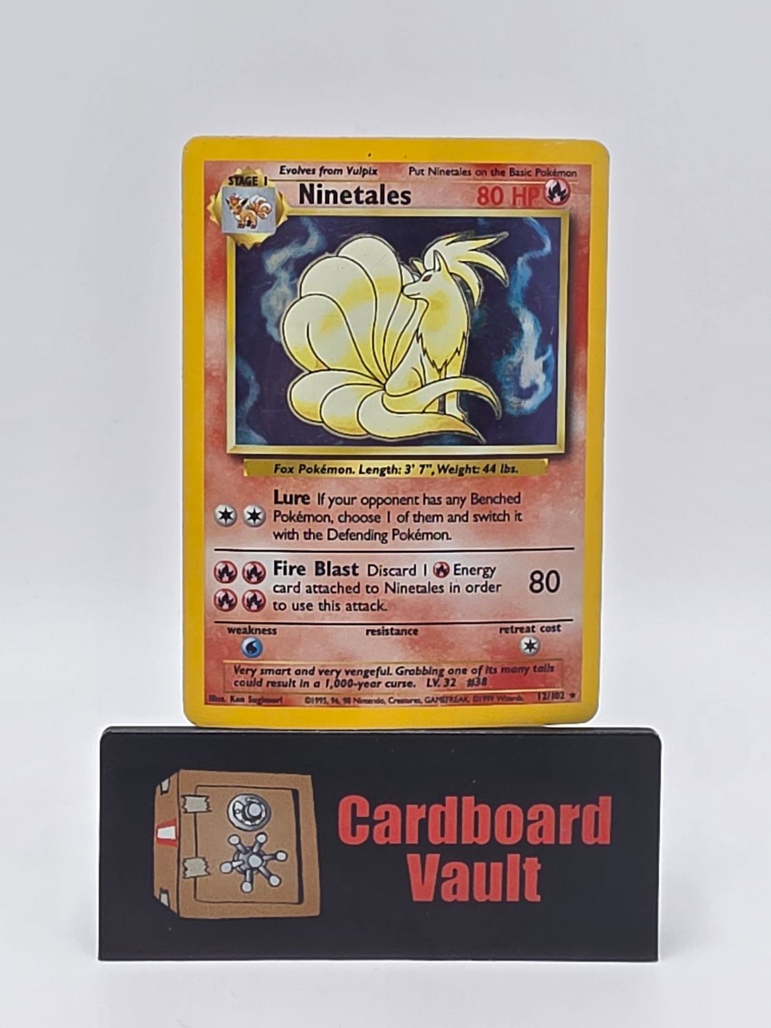 1998 Pokémon Ninetales Holo 12/102