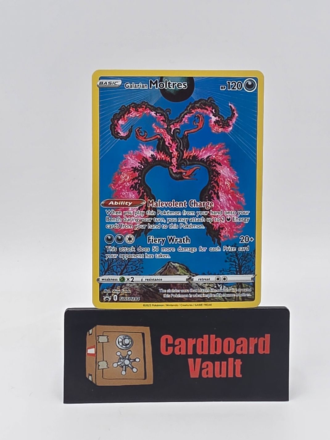 2023 Pokémon Galrian Moltres  Full Art  Black Star Promo SWSH284
