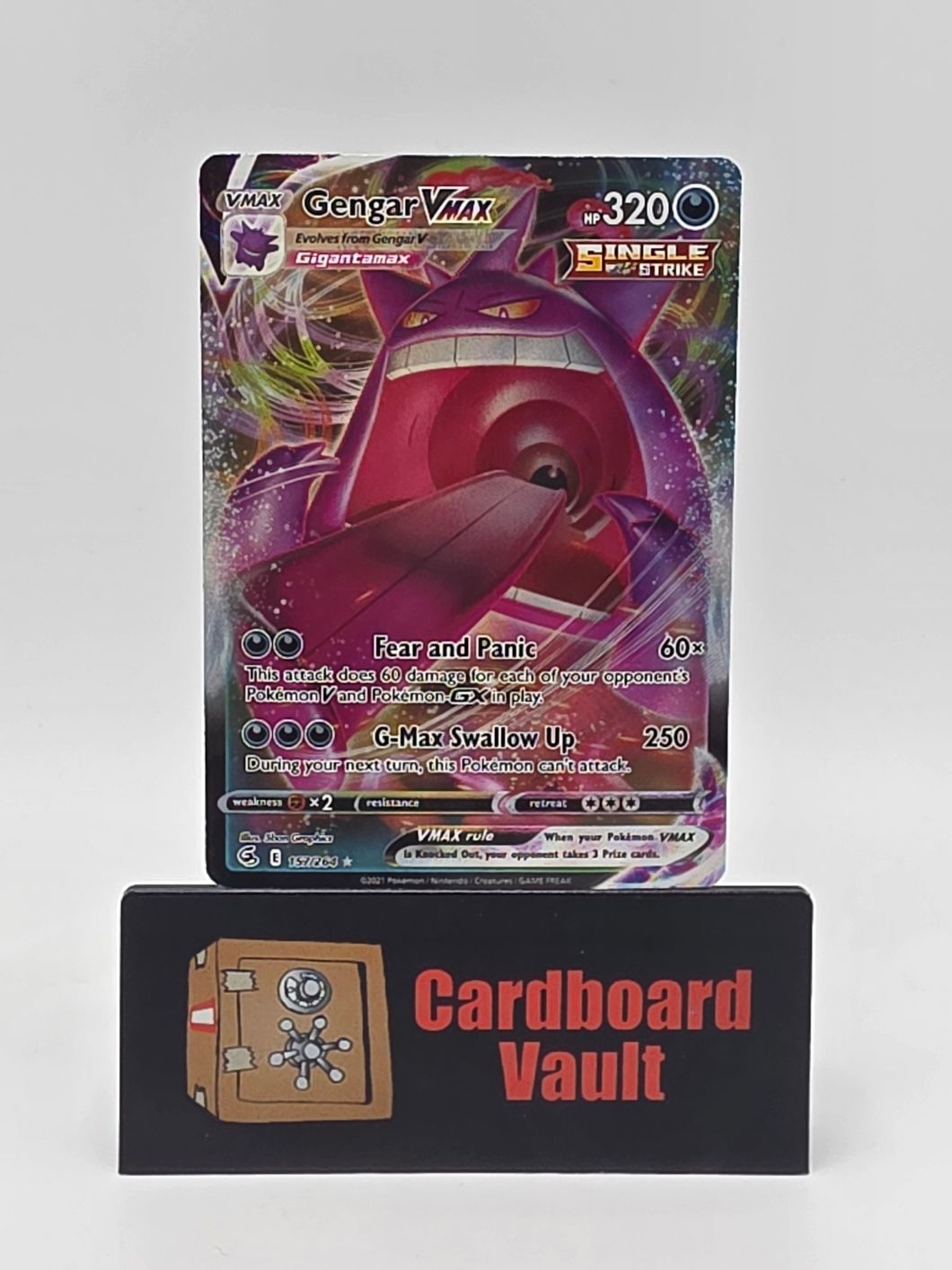 2021 Pokémon Gengar VMAX Full Art 157/264