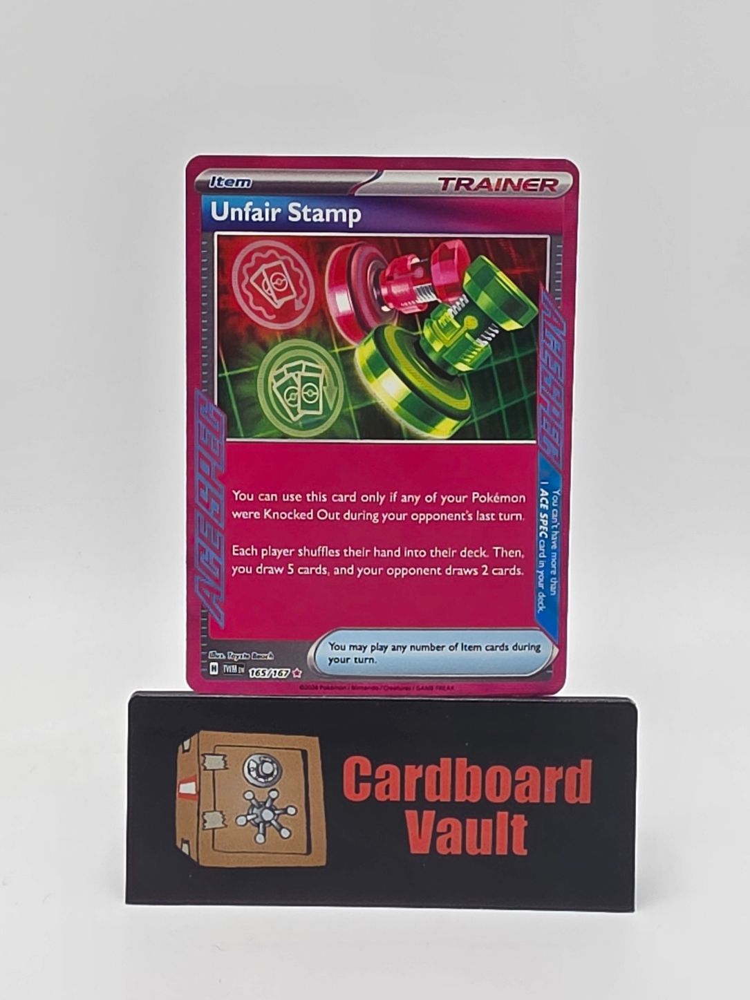 2024 Pokémon Trainer Unfair Stamp Holo 165/167