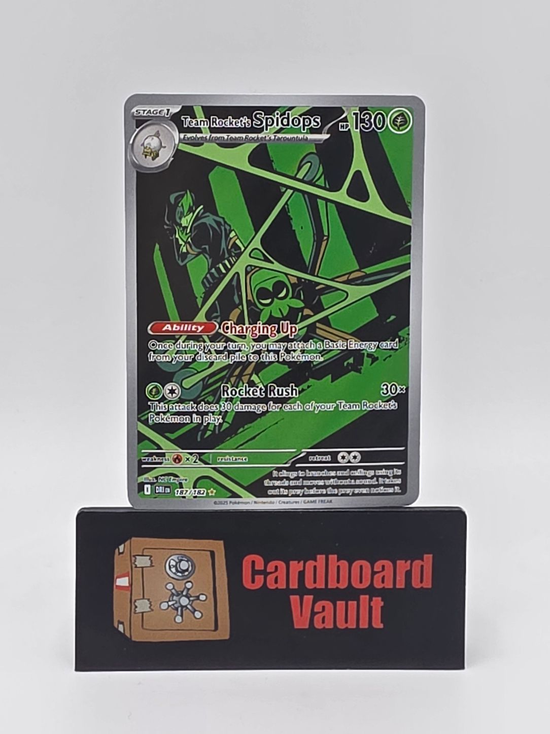 2025 Pokémon Team Rockets Spidops 187/182