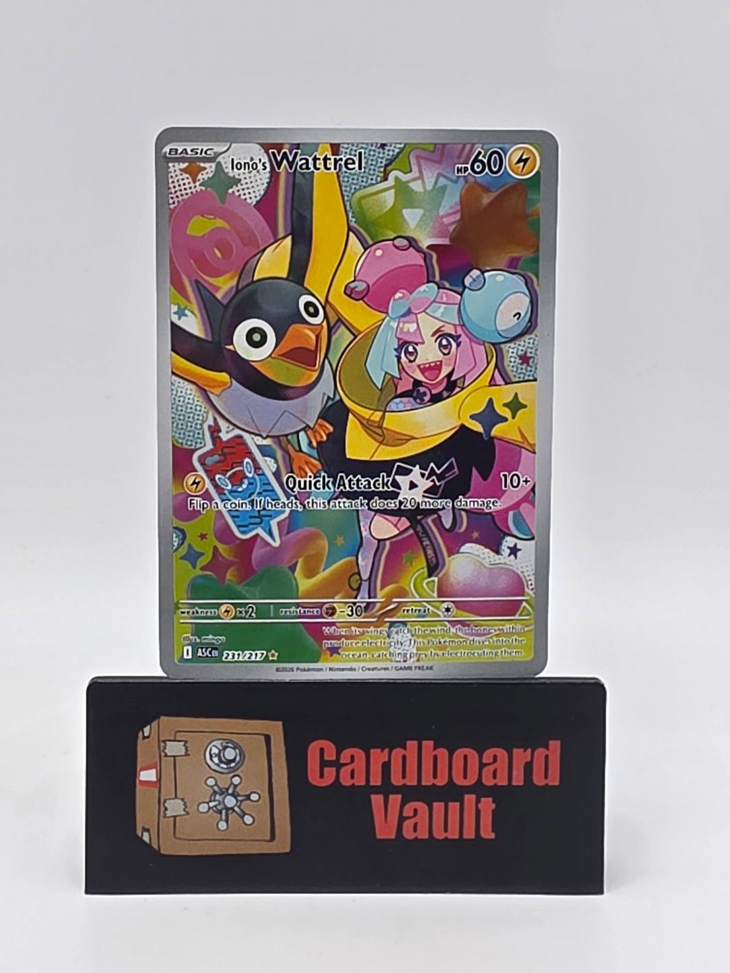 2026 Pokémon Ionos Wattrel Full Art 231/217
