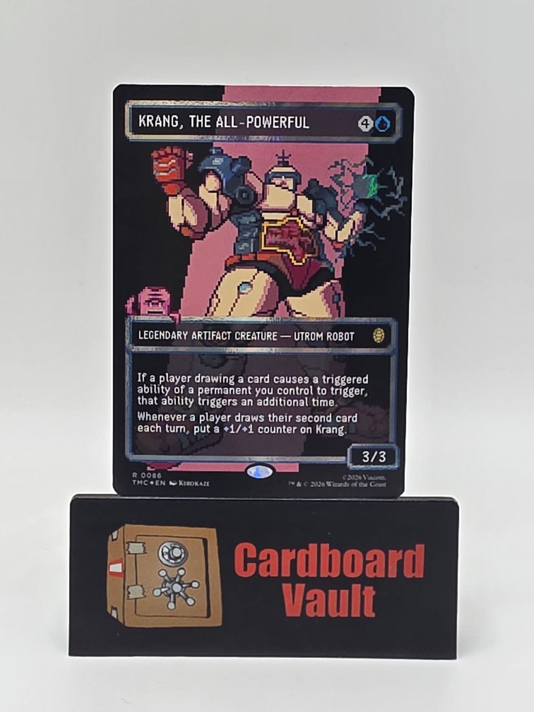 2026 Magic The Gathering Krang The All Powerful Borderless Surge Foil Teenage Mutant Ninja Turtles