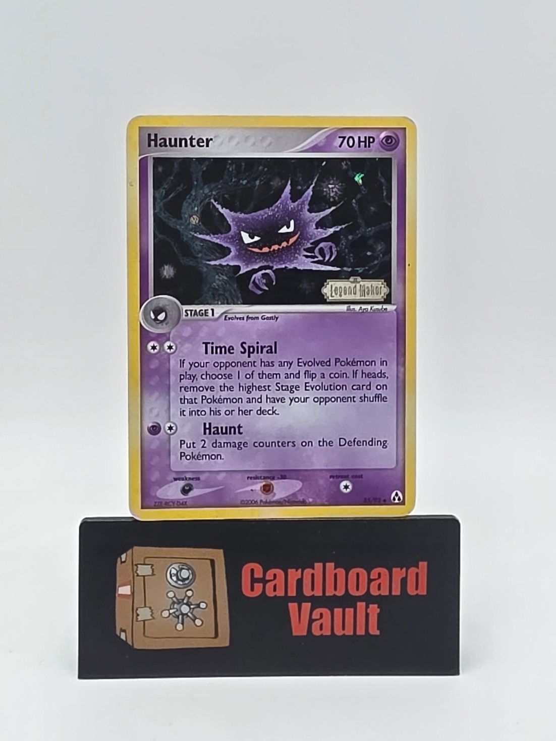 2006 Pokémon Haunter Legend Maker Reverse Holo Stamp 35/92