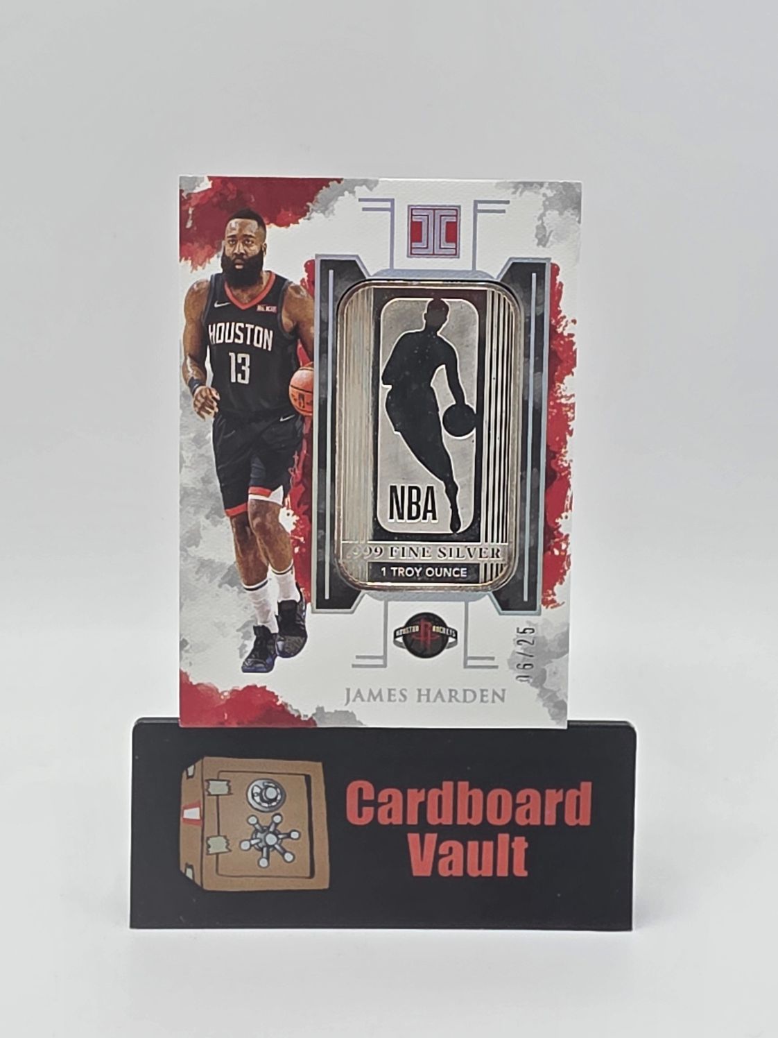 2019-20 Impeccable James Harden 1 Troy Ounce Silver #49 06/25