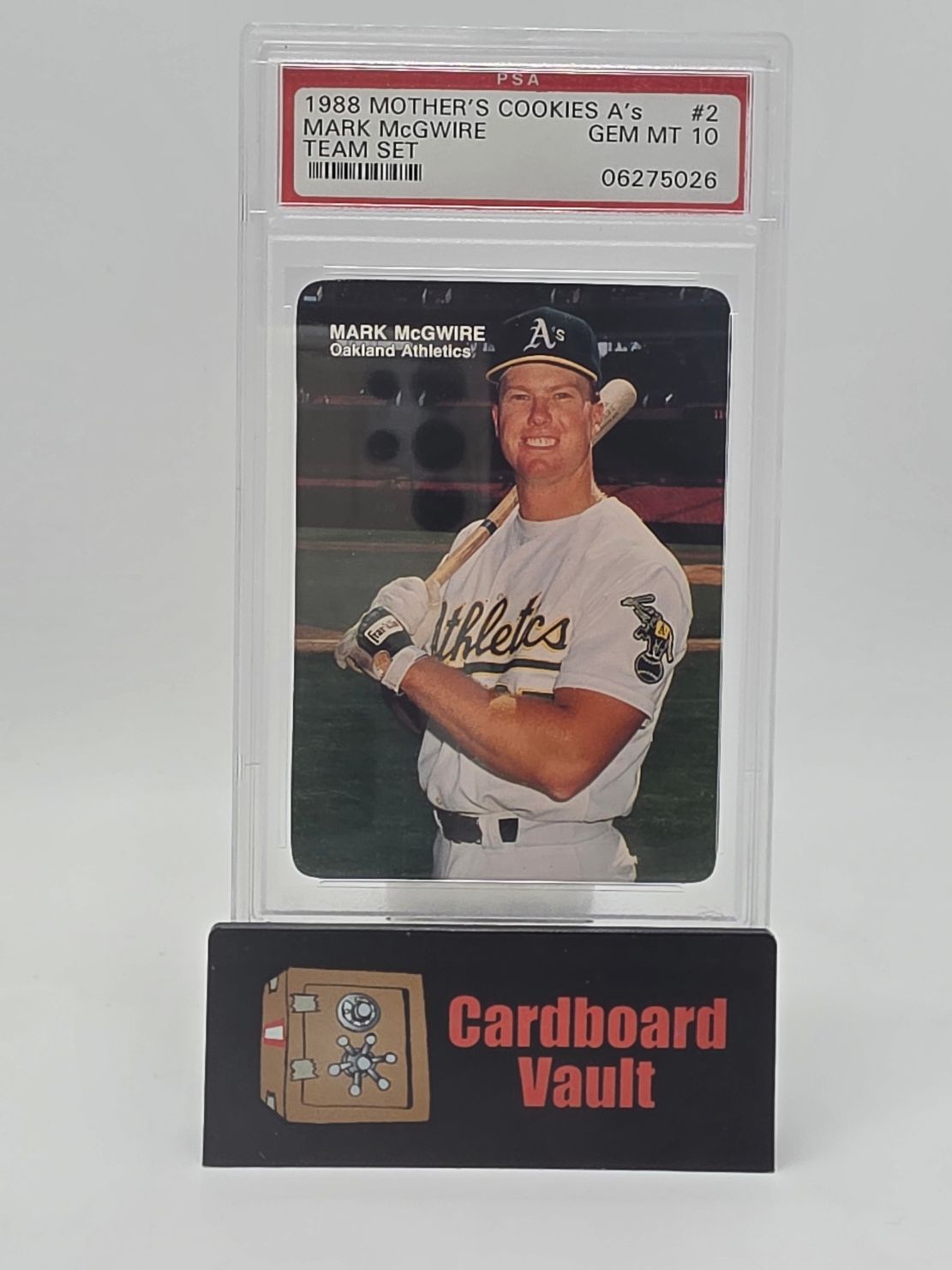 1988 Mothers Cookies A's Mark McGwire Team Set #2 PSA 10 06275026