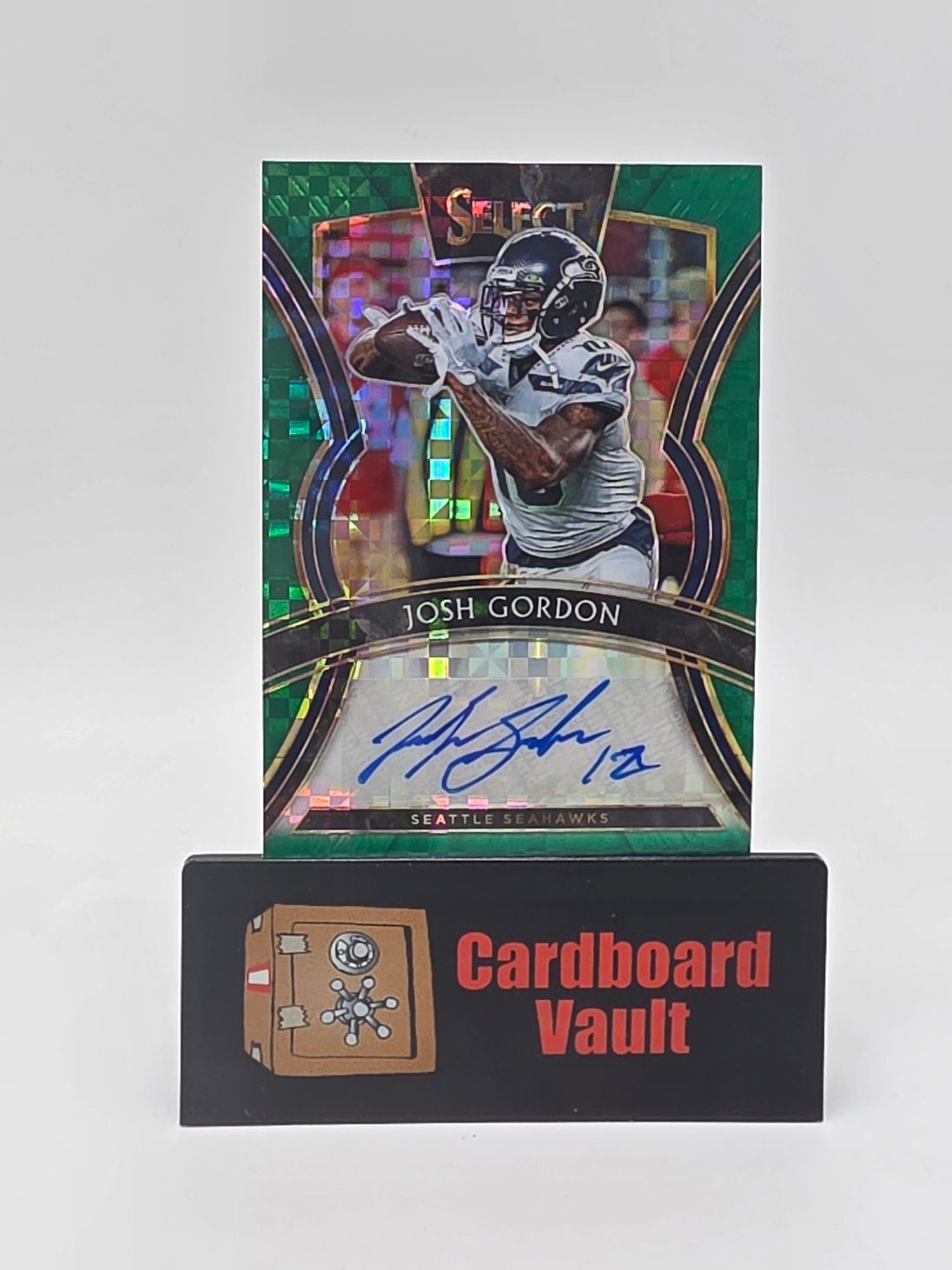 2019 Select Josh Gordon Autograph #SP-JG Green Checker Prizm 5/5