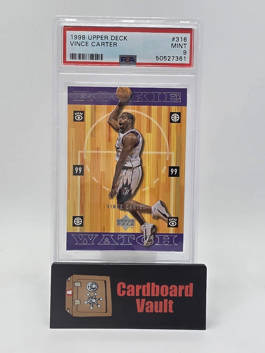 1998 Upper Deck Vince Carter Rookie Watch  #316 PSA 9 50527361