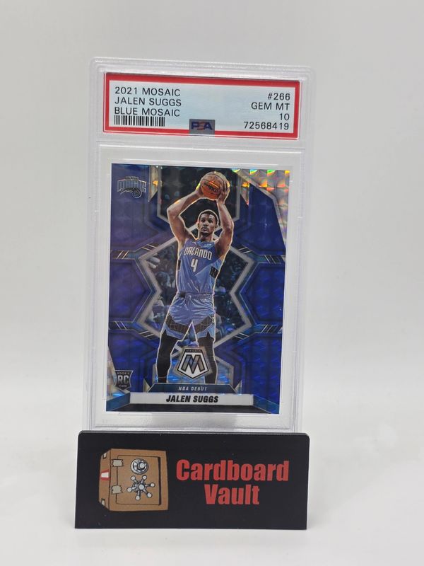 2021 Mosaic Jalen Suggs #266 Blue Mosaic Prizm 53/99 PSA 10 72568419