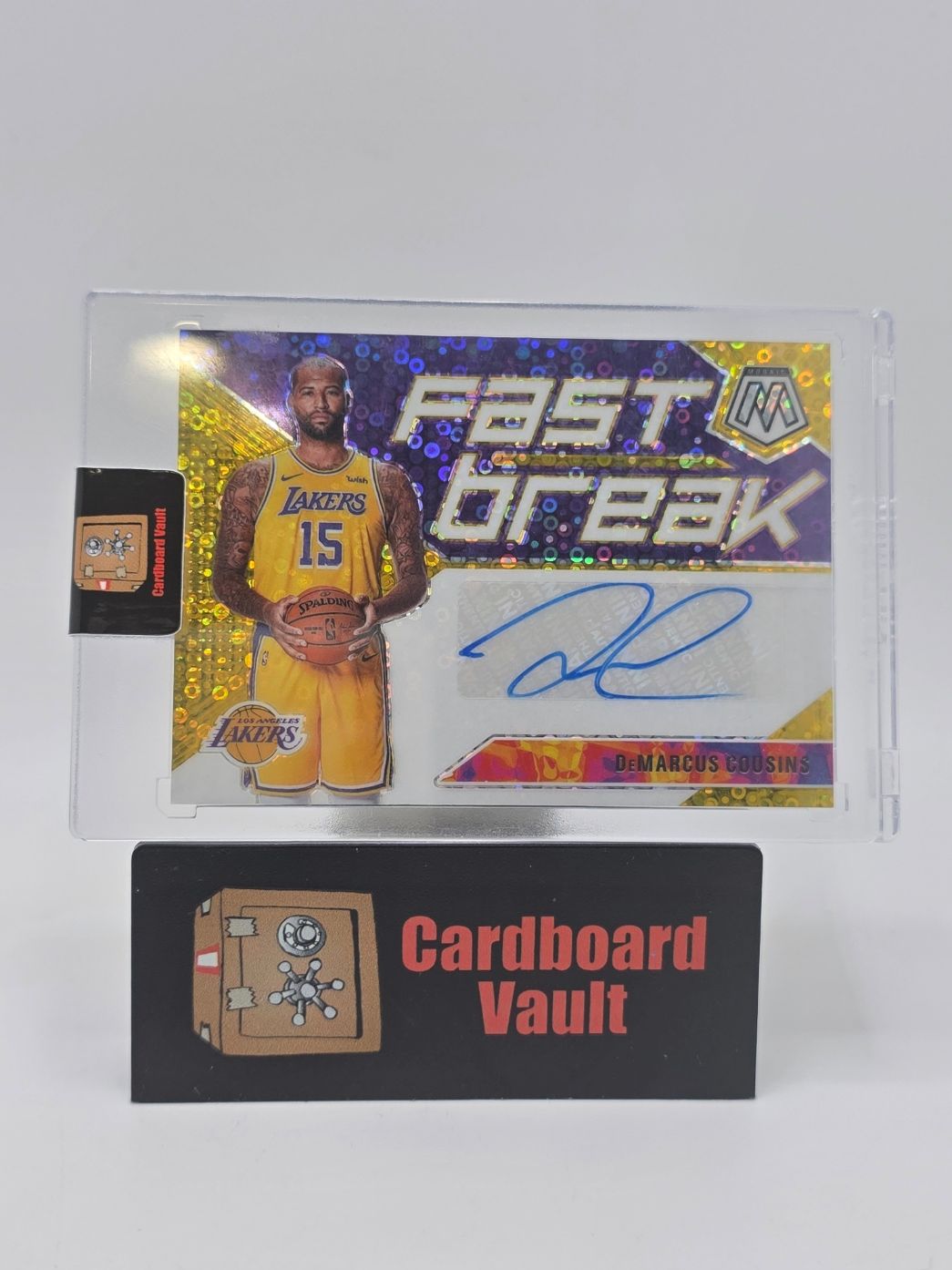 2019-20 Mosaic DeMarcus Cousins Fast Break Autograph #FB-DMC 08/10