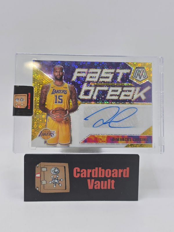2019-20 Mosaic DeMarcus Cousins Fast Break Autograph #FB-DMC 08/10