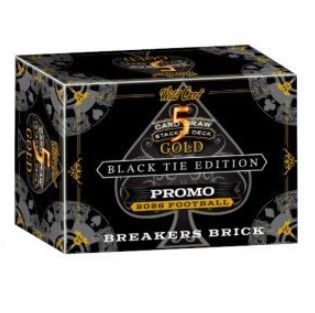 2026 Wild Card 5 Card Draw Stacked Gold Black Tie Edition Football