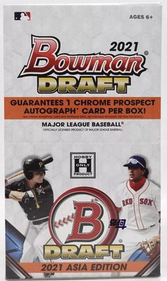2021 Bowman Draft Baseball Asia Edition Hobby Box
