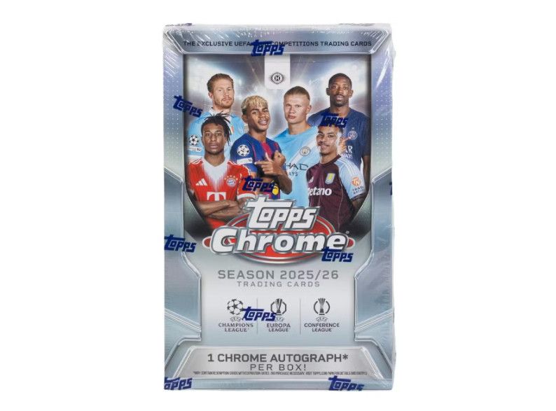 2025/26 Topps Chrome UEFA Club Competitions Soccer Hobby Box