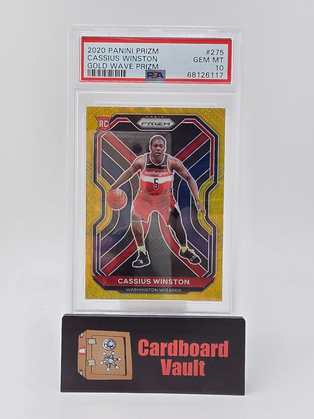2020 Panini Prizm Cassius Winston #275 Gold Wave Prizm PSA 10 68126117