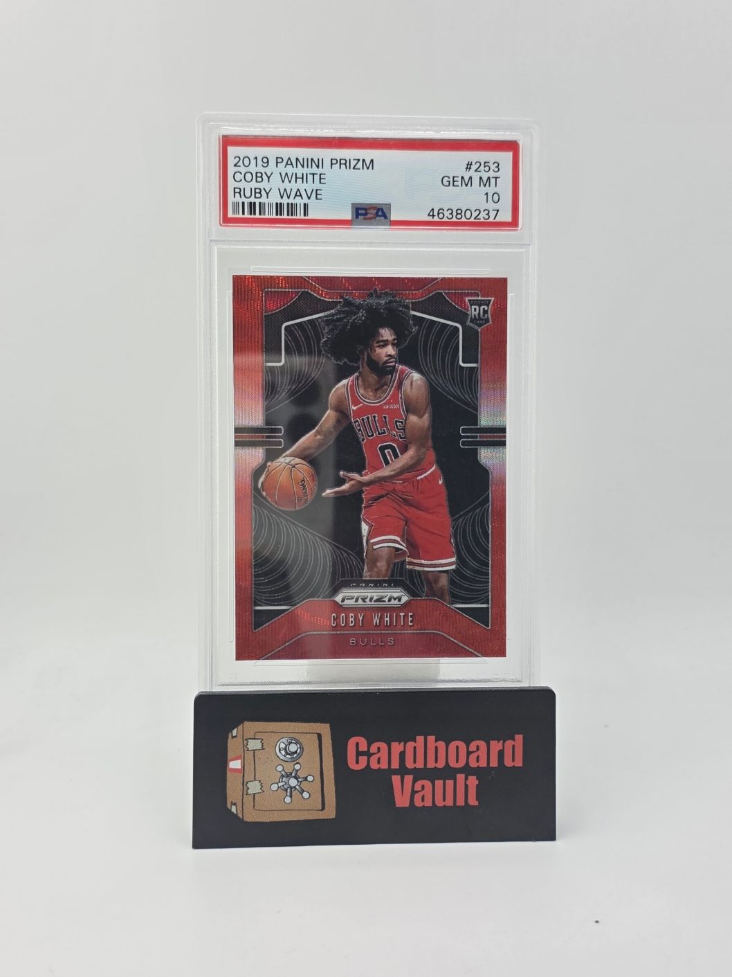 2019 Panini Prizm Colby White #253 Ruby Wave PSA 10 46380237