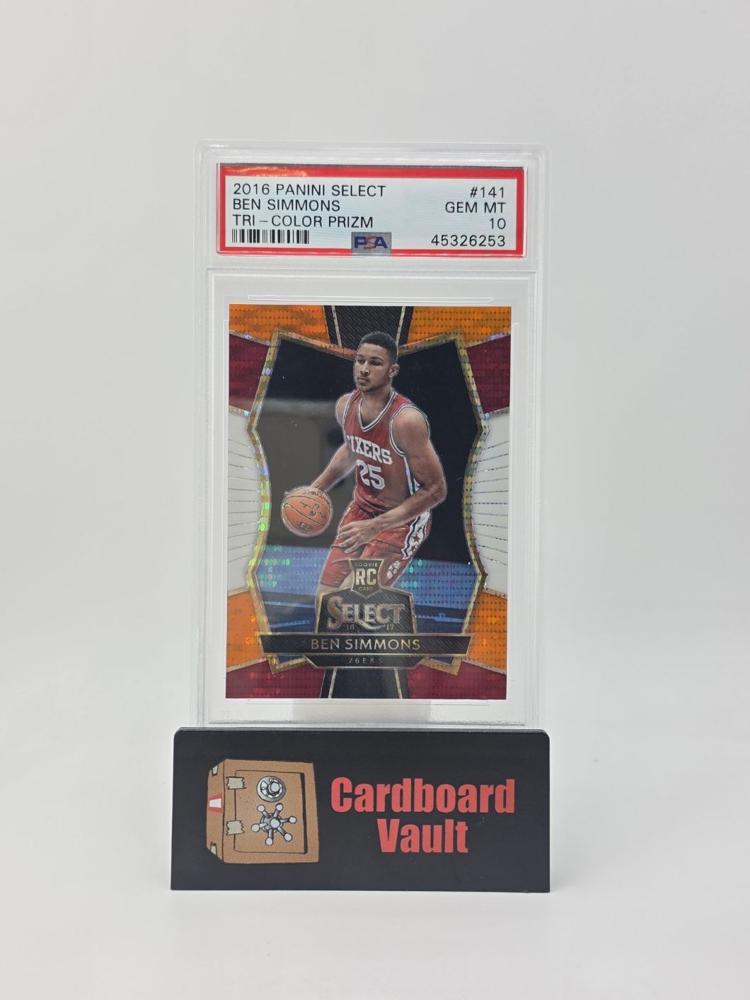 2016 Panini Select Ben Simmons #141 Tri Color Prizm PSA 10 45326253