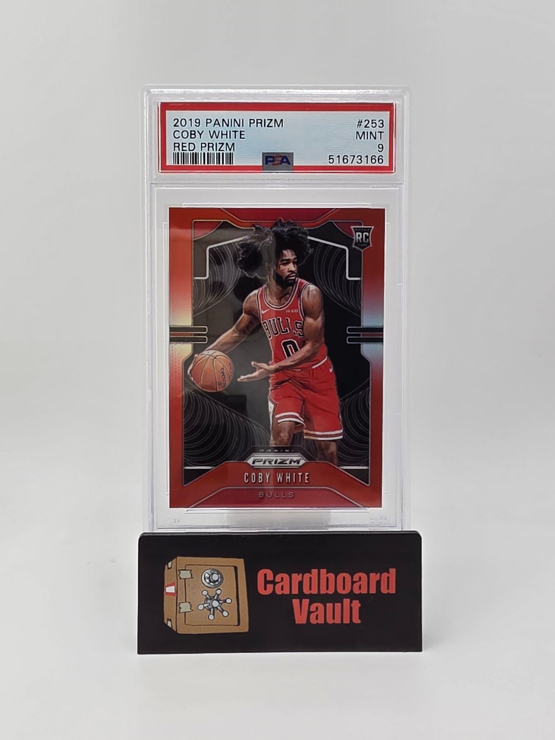 2019 Panini Prizm Colby White #253 Red Prizm  123/299 PSA 9 51673166