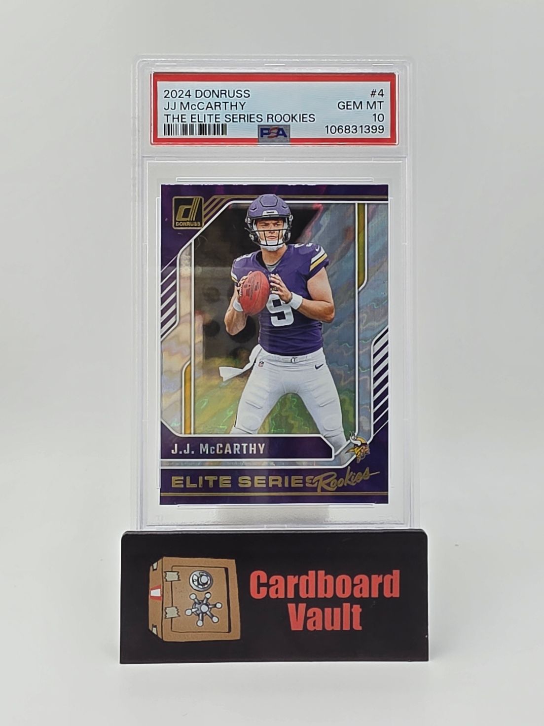 2024 Donruss JJ McCarthy The Elite Series Rookies #4 PSA 10 106831399