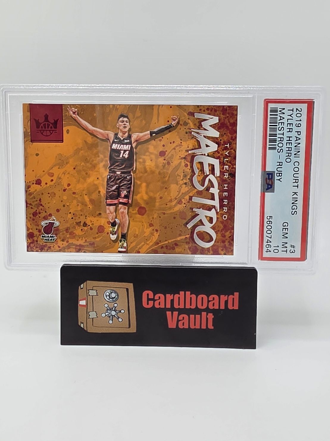 2019 Panini Court Kings Tyler Herro Maestros #3 Ruby PSA 10 56007464 122/149