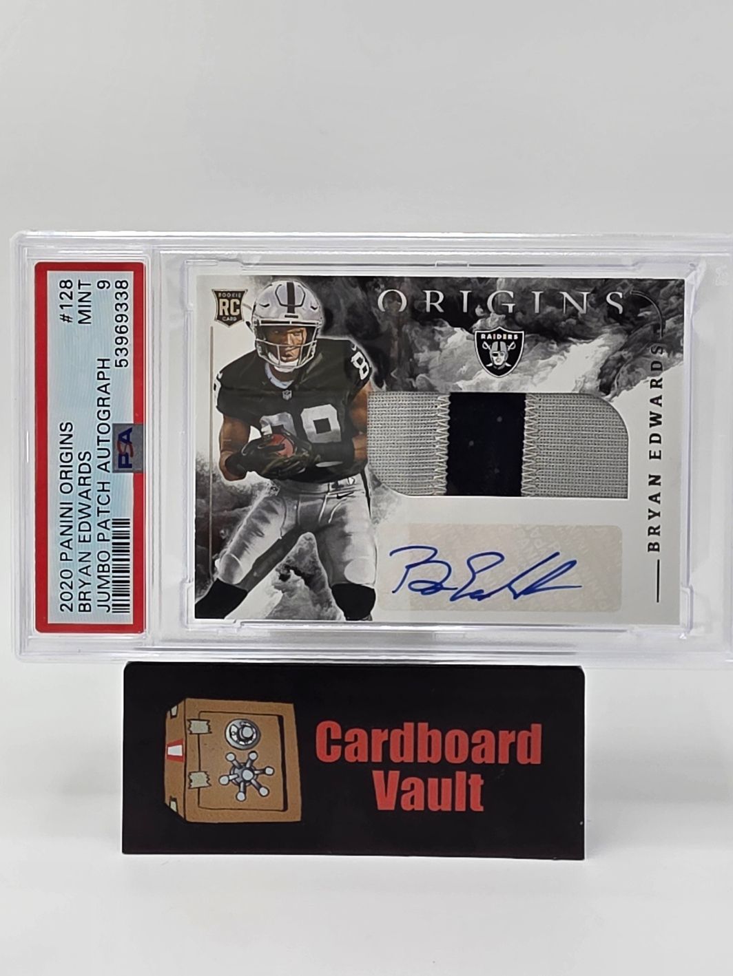 2020 Panini Origins Bryan Edwards Jumbo Dual Color Patch Autograph RPA #128 PSA 9 53969338