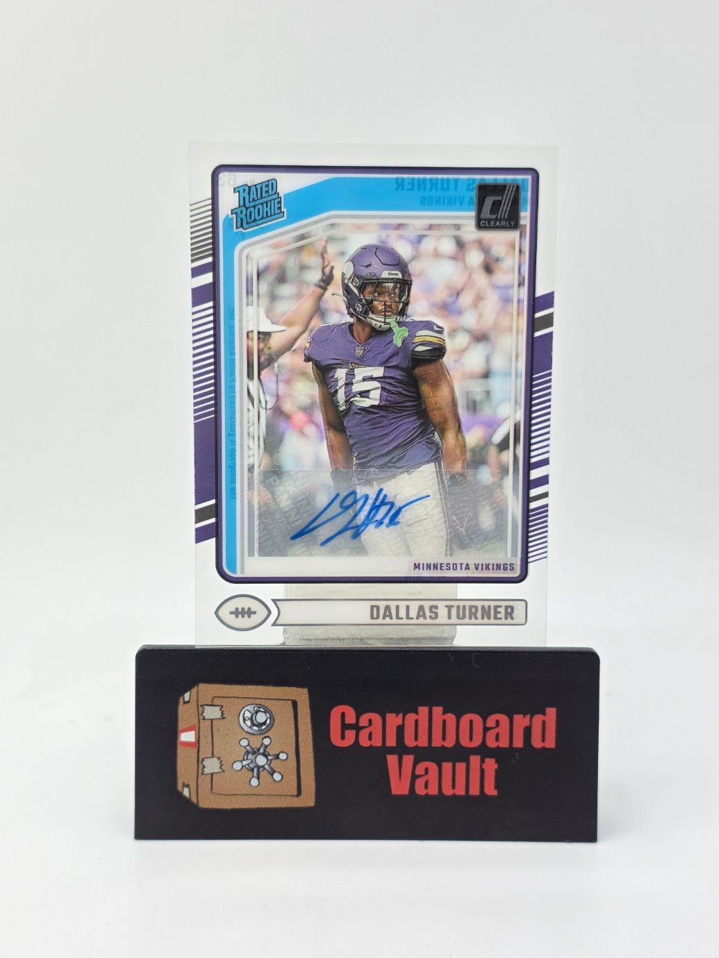 2024 Clearly Donruss Dallas Turner Rated Rookie Autograph  #63