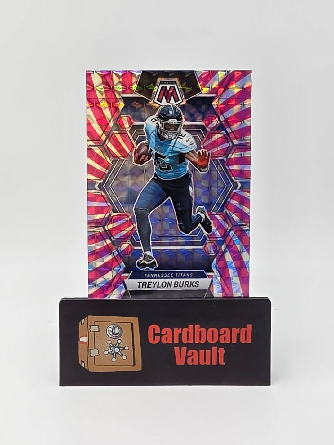 2023 Panini Mosaic Treylon Burks Pink Swirl Mosaic 04/11