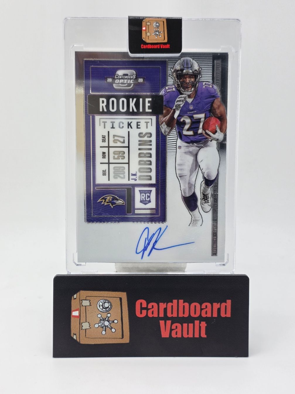 2020 Panini Contenders Optic JK Dobbins Rookie Ticket Autograph #123