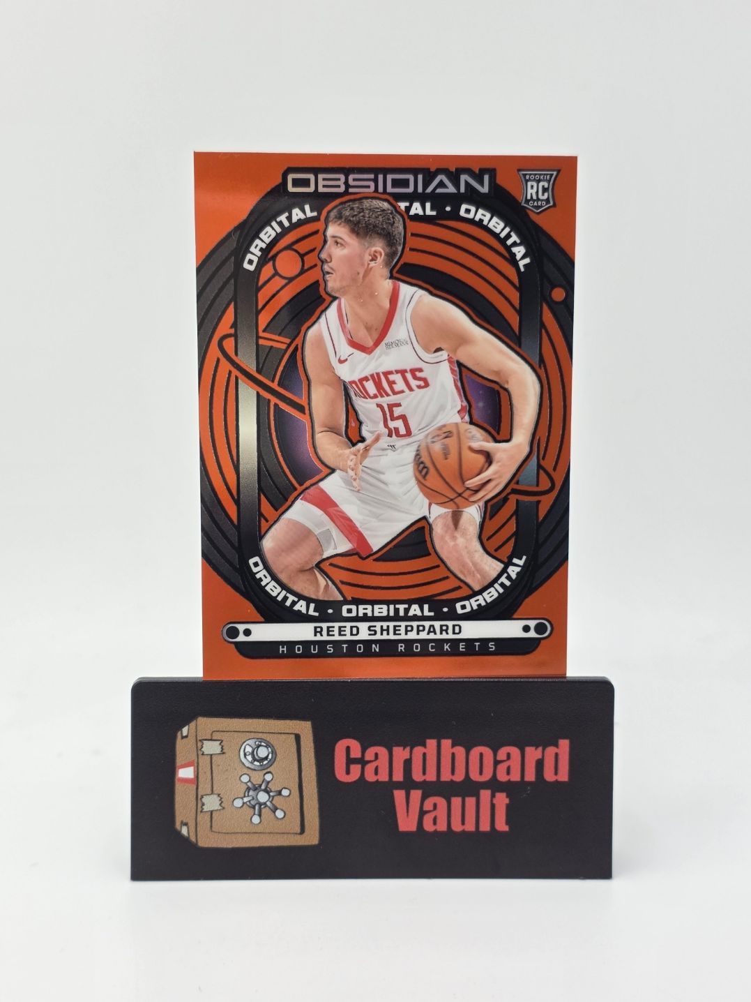 2024-25 Panini Obsidian Reed Sheppard Orbital #18 Orange 33/99