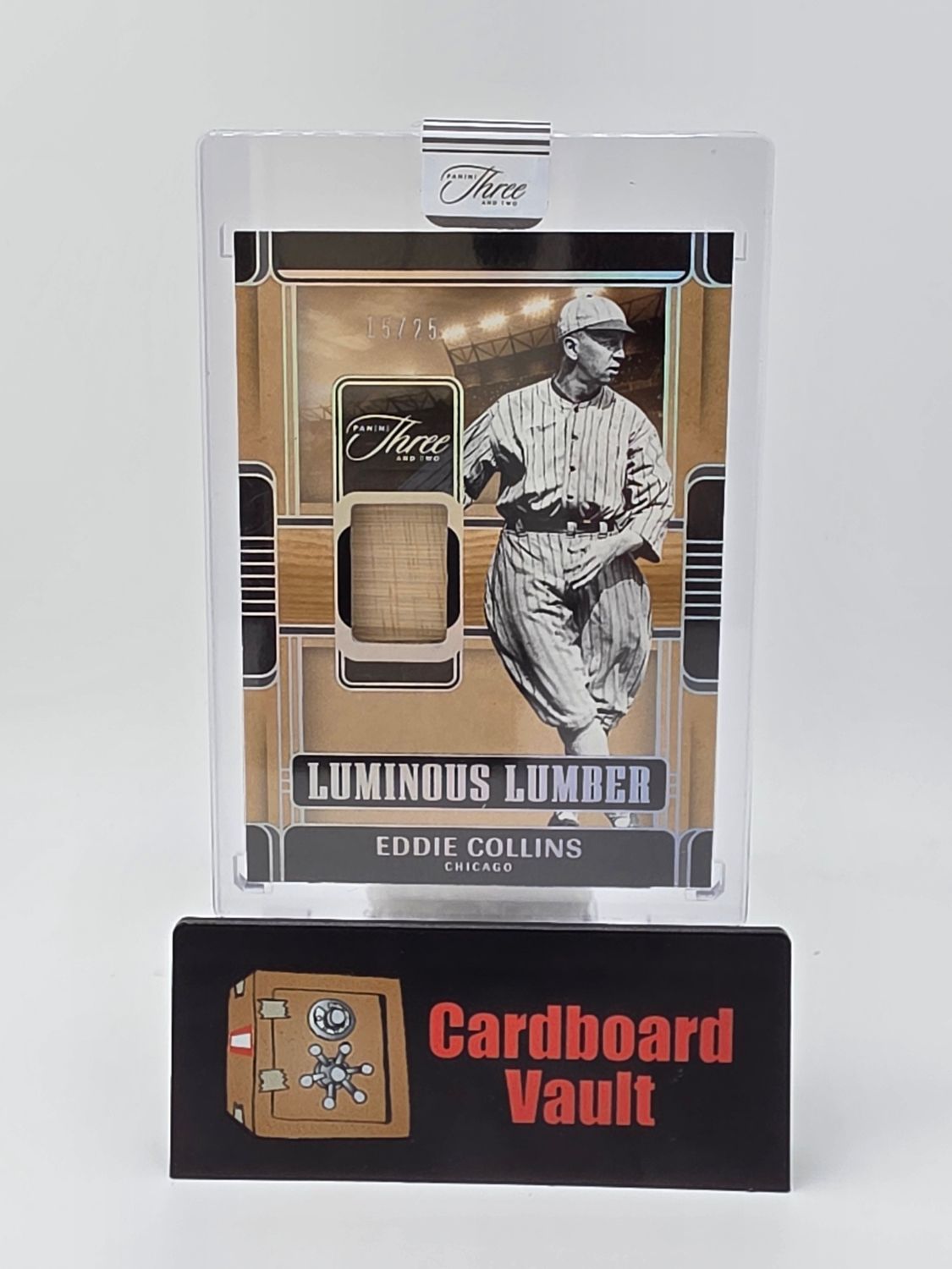 2025 Panini Three and Two Eddie Collins Luminous Lumbar #LUM-EC 15/25