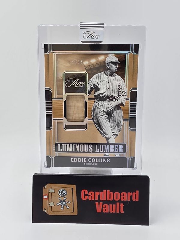 2025 Panini Three and Two Eddie Collins Luminous Lumbar #LUM-EC 15/25