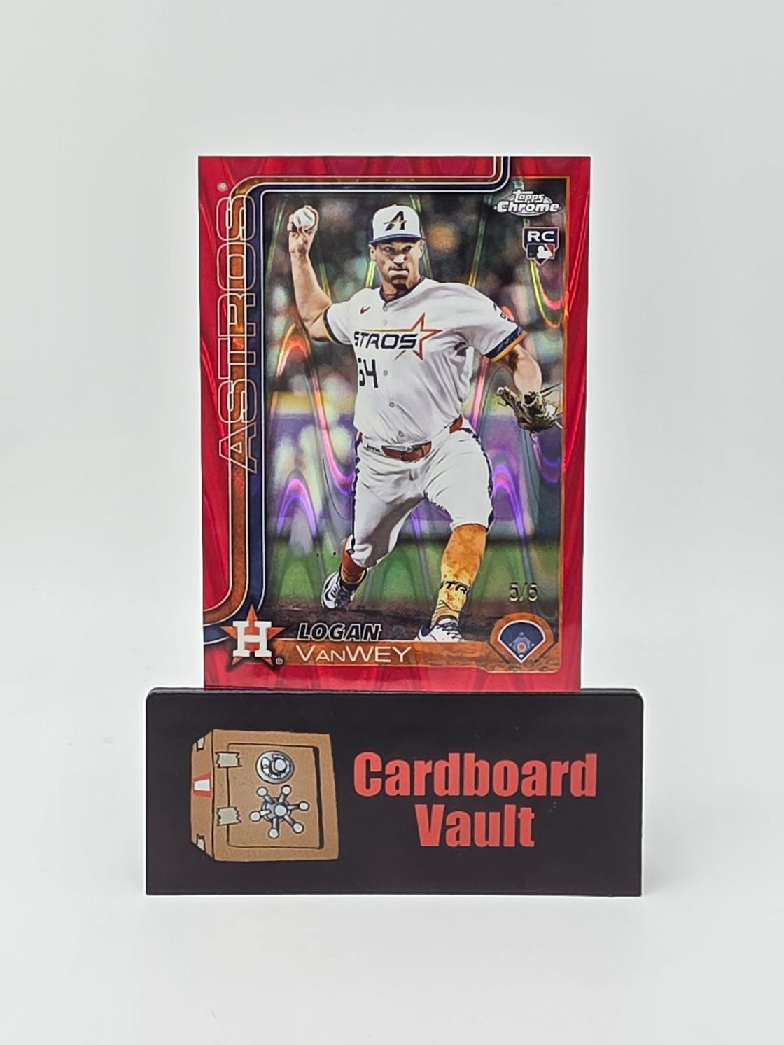 2025 Topps Chrome Logan VanWey #USC141 Red Wave 5/5