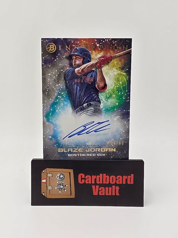 2022 Bowman Inception Blaze Jordan Primordial Prospect Autograph #PPA-BJ0 4/99