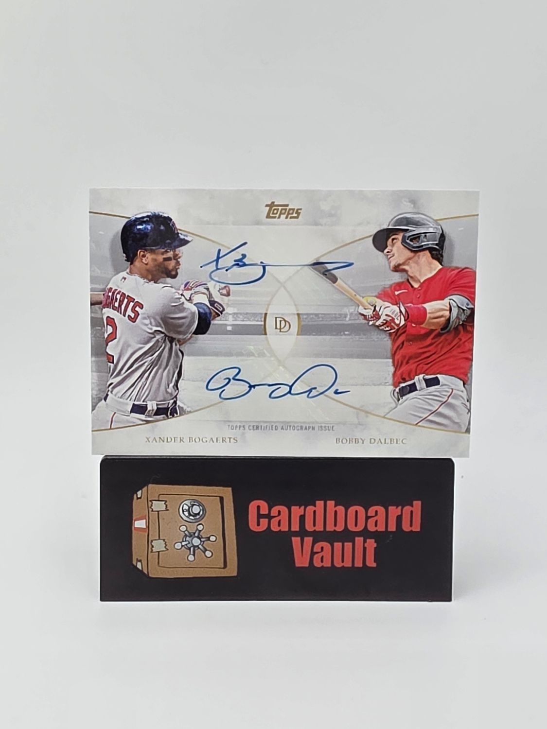 2021 Topps Dynamic Duals Zander Bogaerts Bobby Dalbec Dual Autograph #17-A