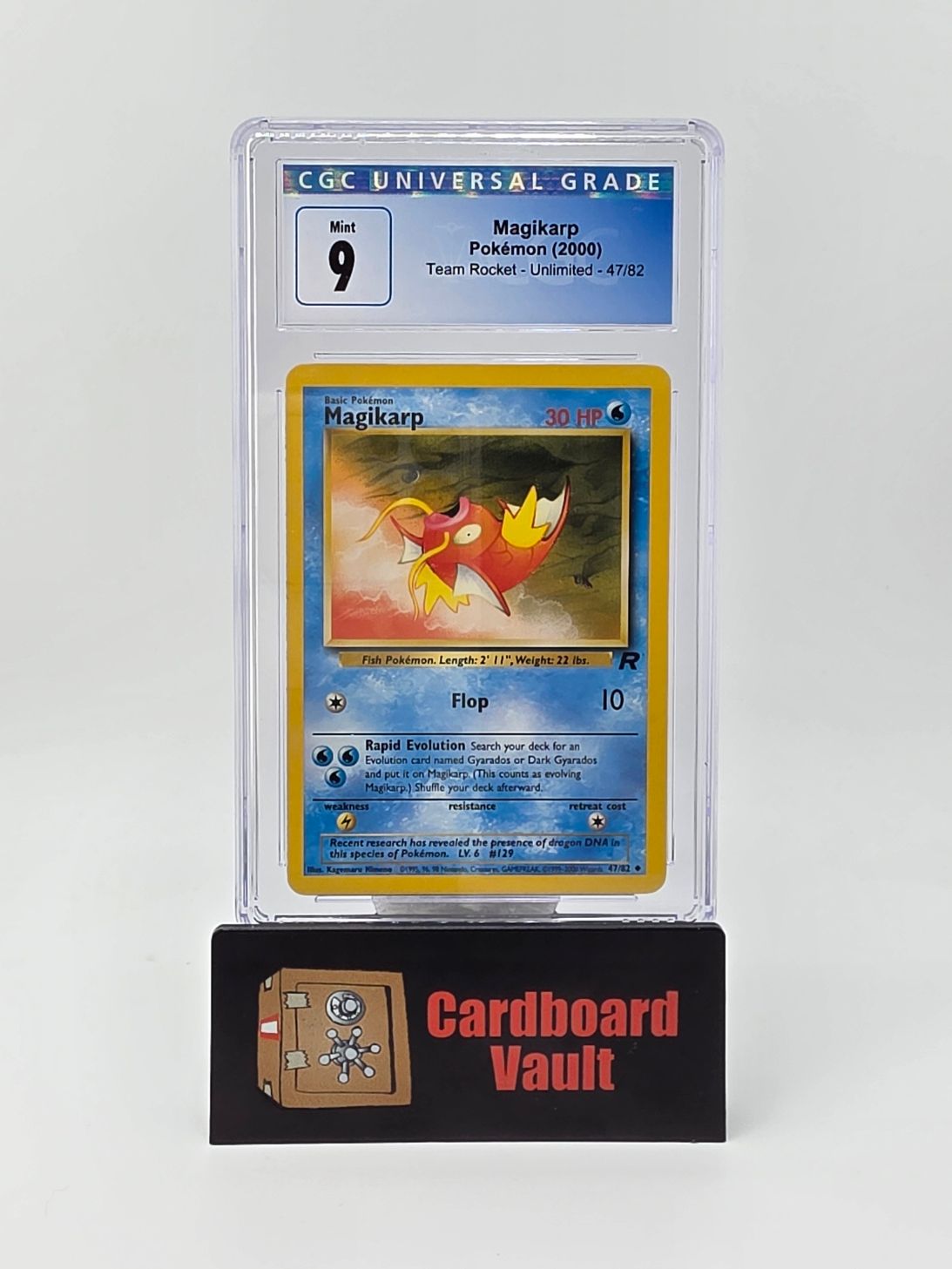 2000 Pokémon Magikarp Team Rocket 47/82 CGC  9 4190932089