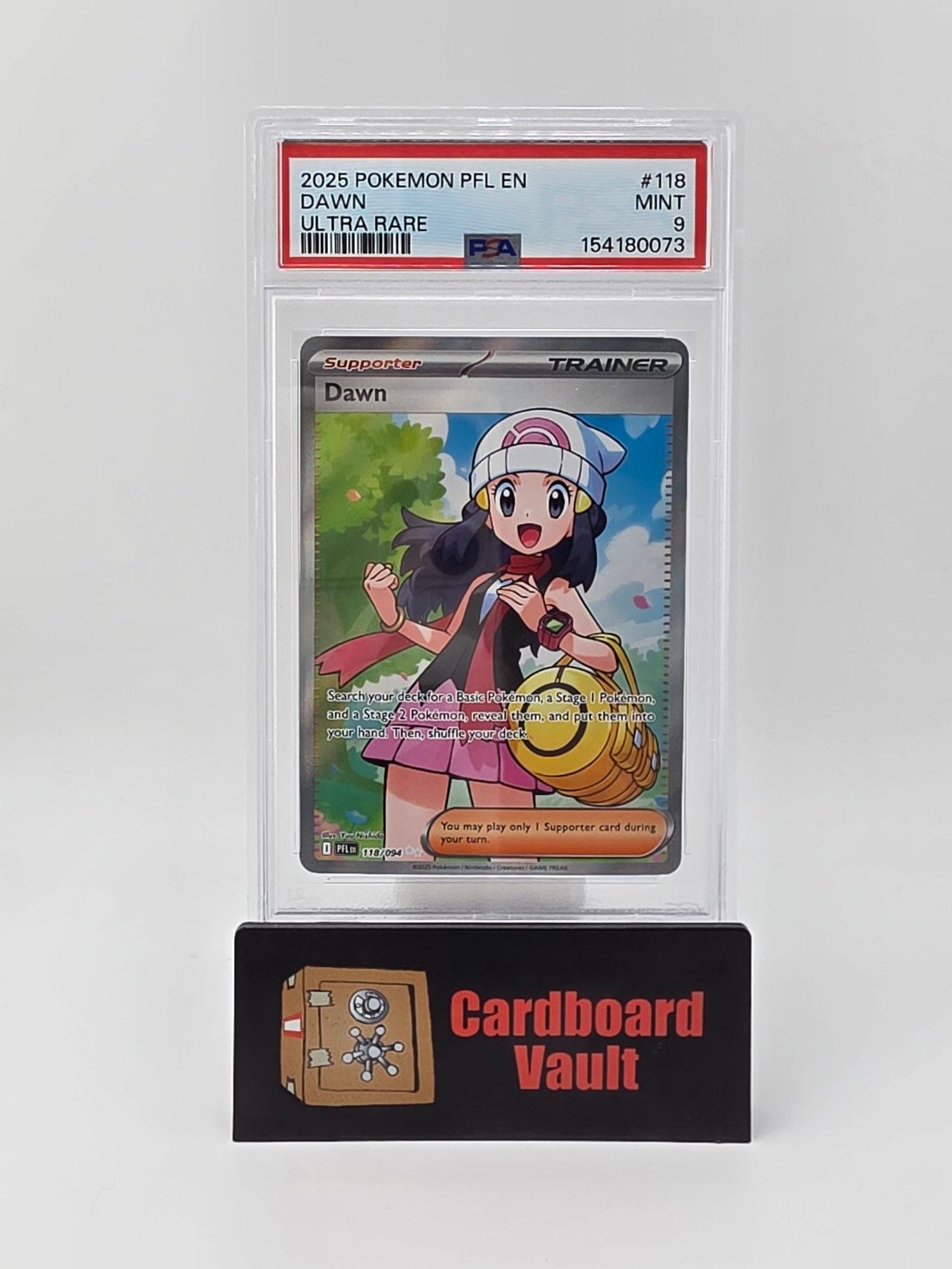 2025 Pokémon Trainer Dawn #118 Ultra Rare PSA 9 154180073