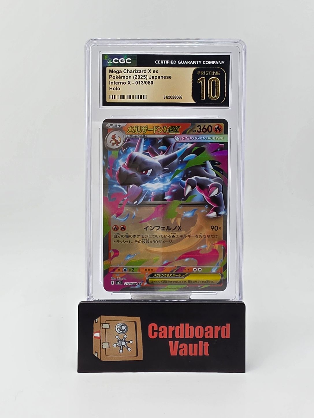 2025 Pokémon Mega Charizard ex Holo Full Art Japanese 013/080 CGC 10 6120393066
